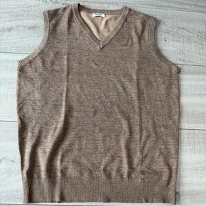 Coofandy Brown‎ Knit Sweater Vest – Size L